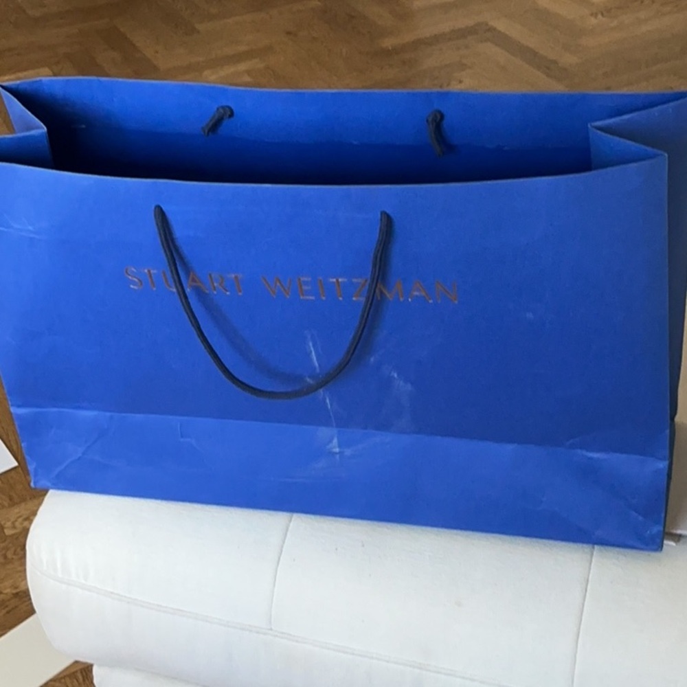 Stuart Weizmann  blue shoe box 23x14x7